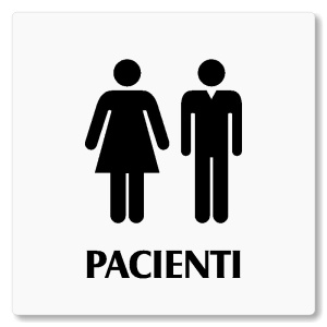 WC pacienti, 100x100mm, bílá, Nevada